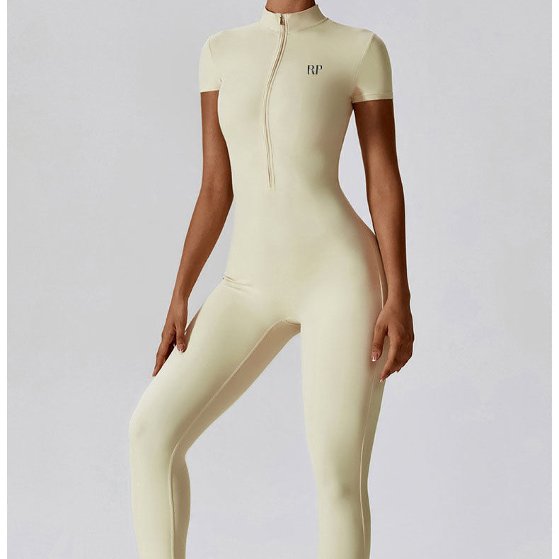 Scuba Zip Jumpsuit Rockstar Peach